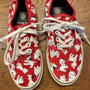 Limited Edition Vans Kids 101 Dalmatian Canvas Low-Top Sneakers with White Laces